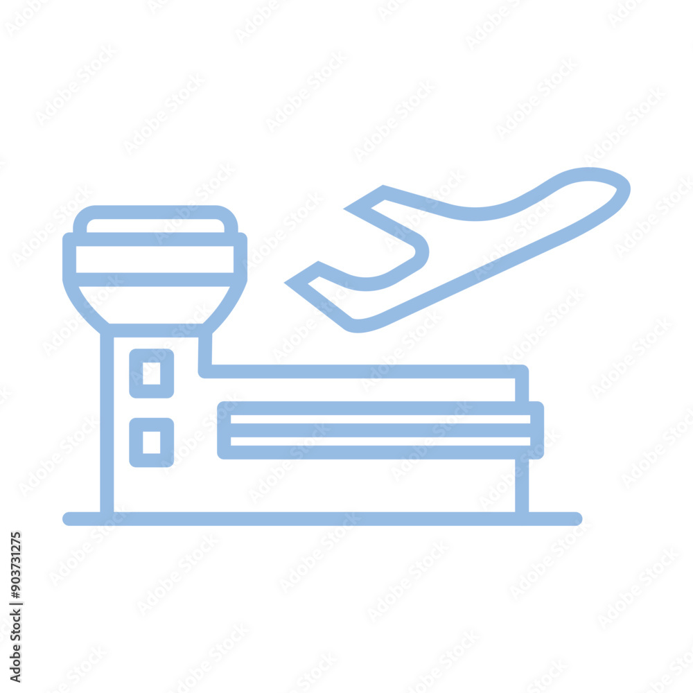 Air Traffic Control Tower Icon Design Air Traffic Control Tower Icon Design