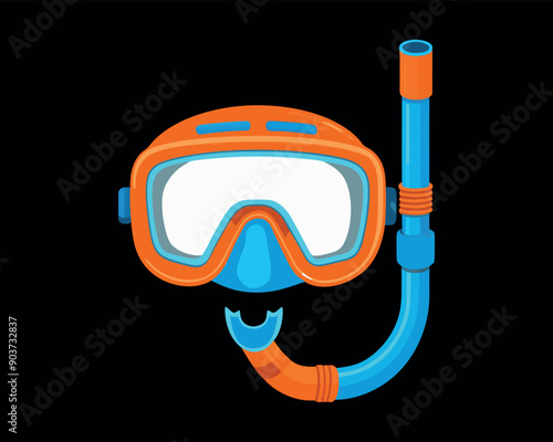 Snorkeling vector illustration vector design