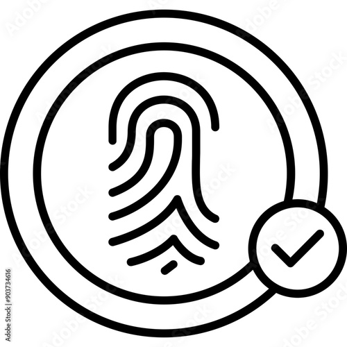 Biometric Recognition Icon