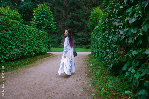 Vietnamese young woman at the park