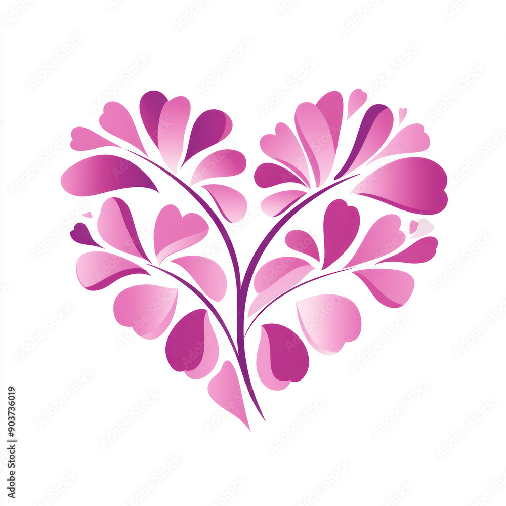 heart of flowers, heart, clover leaf heart of flowers, heart, clover leaf