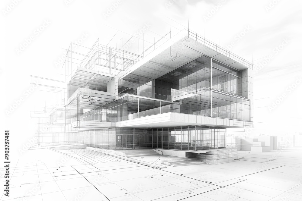 Architectural Rendering 3D: A Futuristic Exploration of Building Design and Construction Techniques. Architectural Rendering 3D: A Futuristic Exploration of Building Design and Construction Techniques.