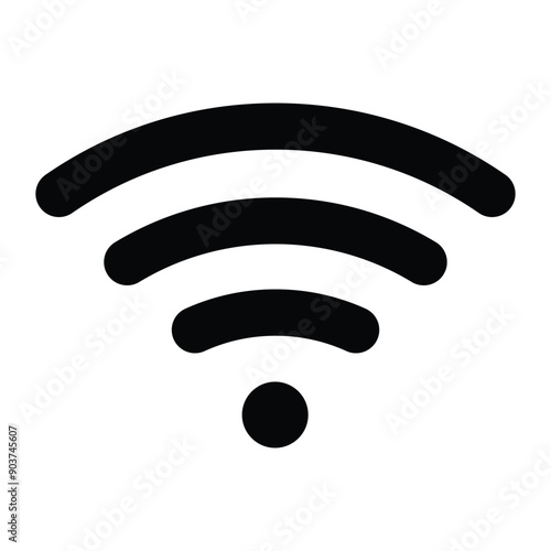 Wifi wireless internet signal icon. Wifi signal icon. Web network connect logo sign. Vector illustration