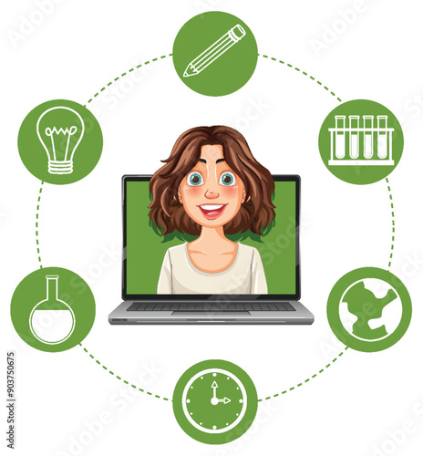 Online Learning and Science Concepts