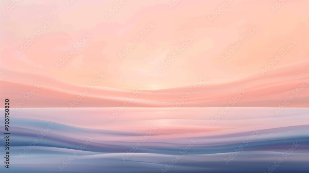A serene ocean landscape at sunset with pastel hues creating a tranquil atmosphere and gentle waves reflecting light. A serene ocean landscape at sunset with pastel hues creating a tranquil atmosphere and gentle waves reflecting light.