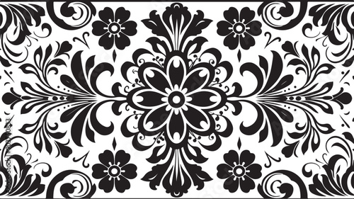 Vibrant Hispanic Ornamental Pattern for Background