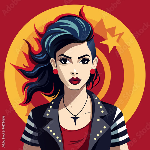 rock lady punk  rock'n'roll