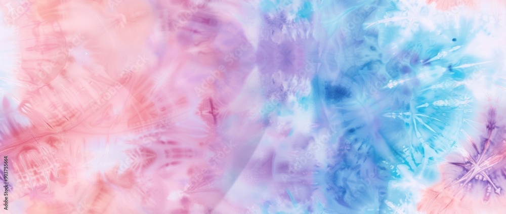 Fototapeta premium a seamless tie-dye pattern rendered in watercolor style