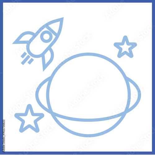 Space Exploration Icon Design