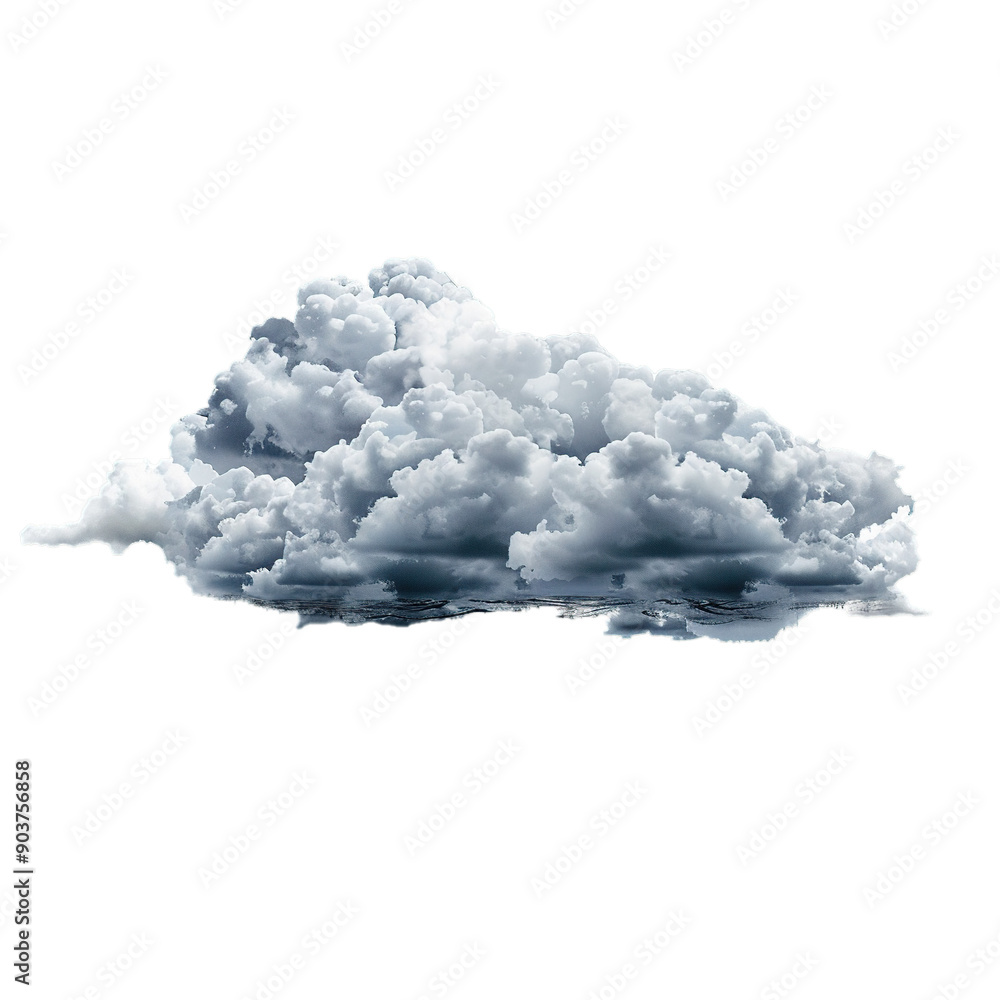 A dark storm cloud on transparent background cutout, PNG file. A dark storm cloud on transparent background cutout, PNG file.