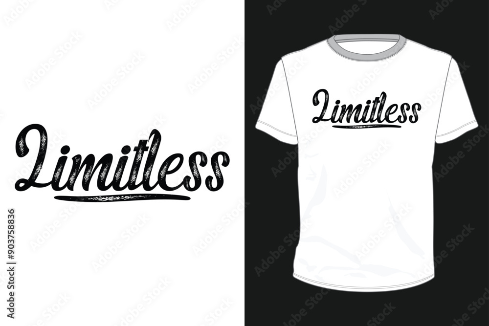 Limitless typography for t shirt design Limitless typography for t shirt design