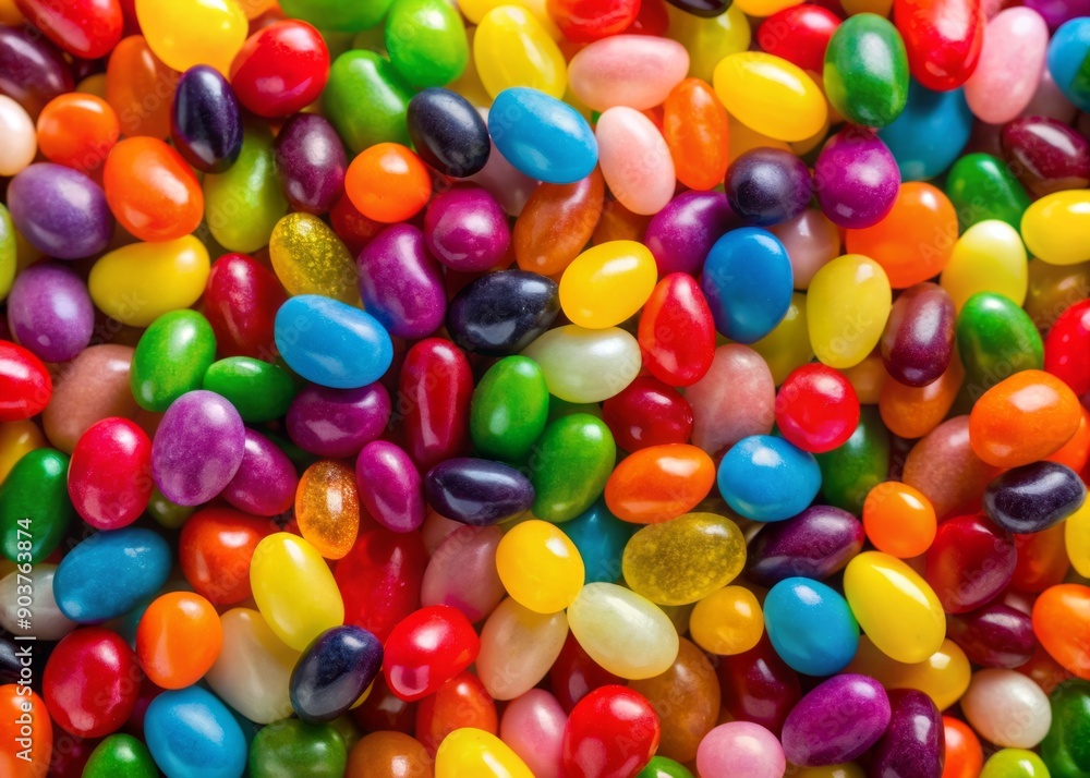 Vibrant jelly beans in a messy heap on a clear background, showcasing a kaleidoscope of colors and subtle shadows, evoking a sense of playful whimsy. Vibrant jelly beans in a messy heap on a clear background, showcasing a kaleidoscope of colors and subtle shadows, evoking a sense of playful whimsy.