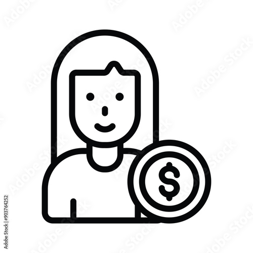Manage employee costs effectively with our Employee Cost vector icon