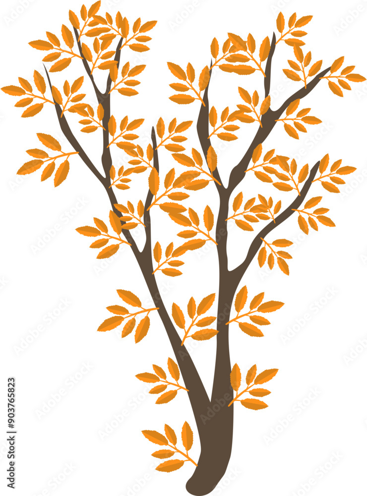 Fototapeta premium Autumn Leaf Branch