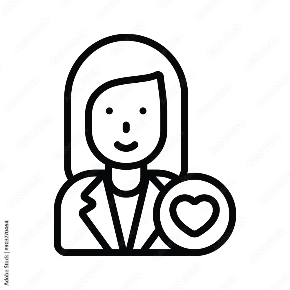 Favourite Employee vector icon, a mark of valued team members Favourite Employee vector icon, a mark of valued team members
