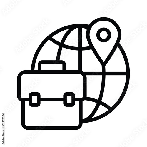 Globalize your trade with our essential international business service vector icon