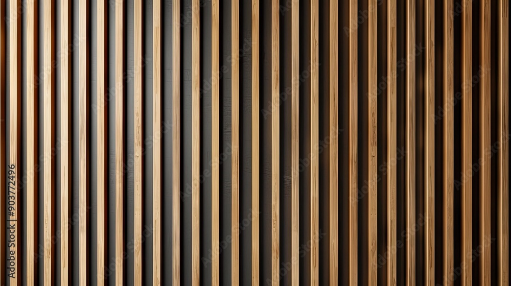 Modern wall panels with vertical wooden slats in a seamless pattern, great for backgrounds in interior design projects Modern wall panels with vertical wooden slats in a seamless pattern, great for backgrounds in interior design projects