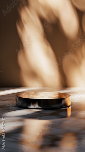 Wallpaper Mural abstract light background with close up product display podium Torontodigital.ca