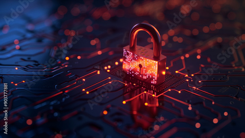 Digital Fortress: Abstract Representation of Online Security