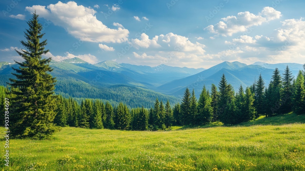 Gorgeous mountain scenery on a summer's day Gorgeous mountain scenery on a summer's day