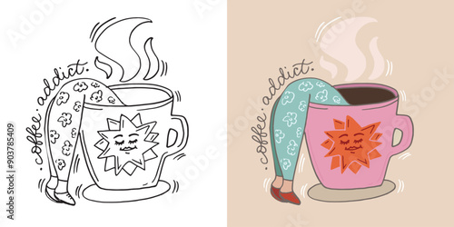 Cute trendy  hand drawn doodle lettering quote. Lettering for t-shirt design, mug print, bag print, clothes fashion. 100% hand drawn vector image.