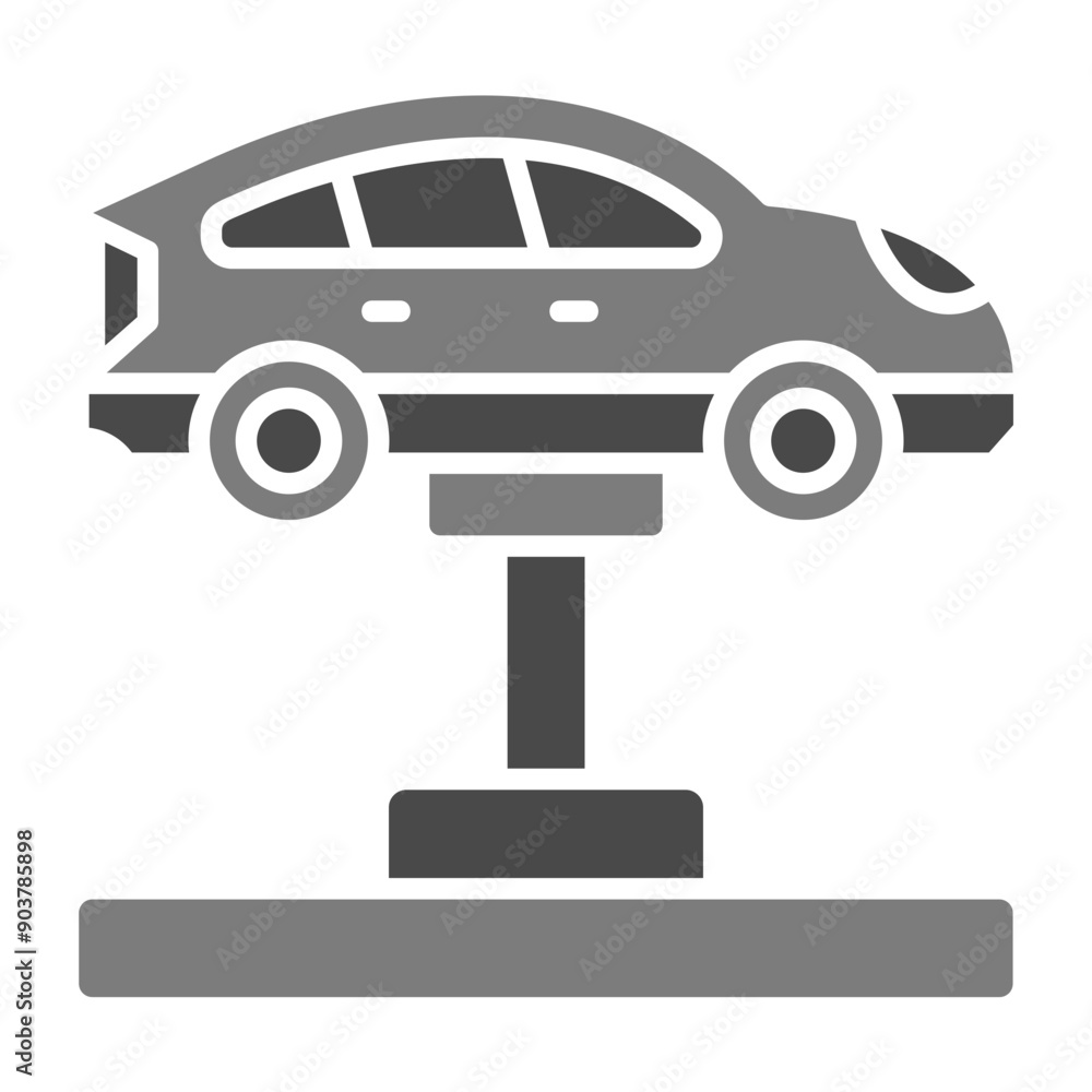 Hydraulic Car Icon Hydraulic Car Icon