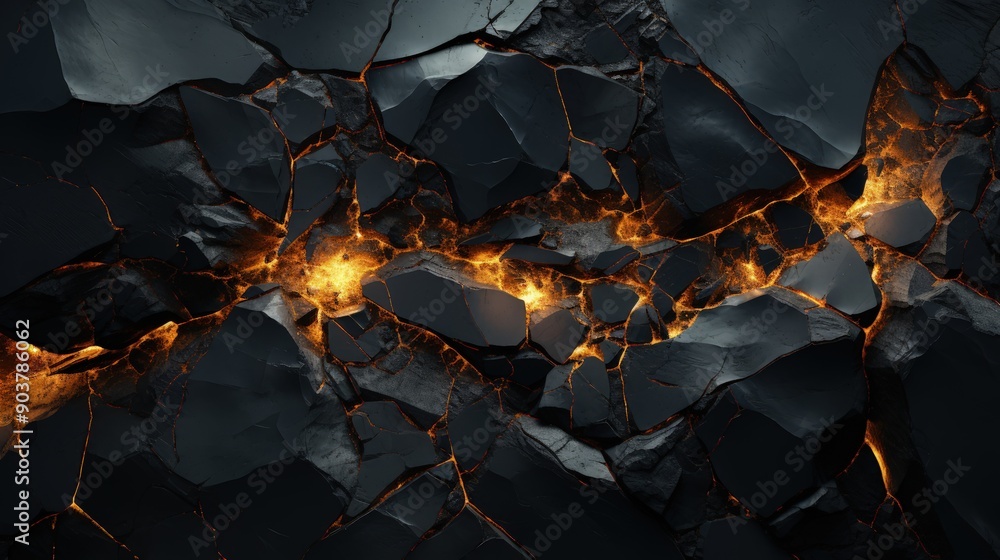 Elegant Golden Abstract Background with a Cracked Design