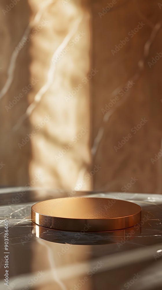 interior with light close up product display podium interior with light close up product display podium