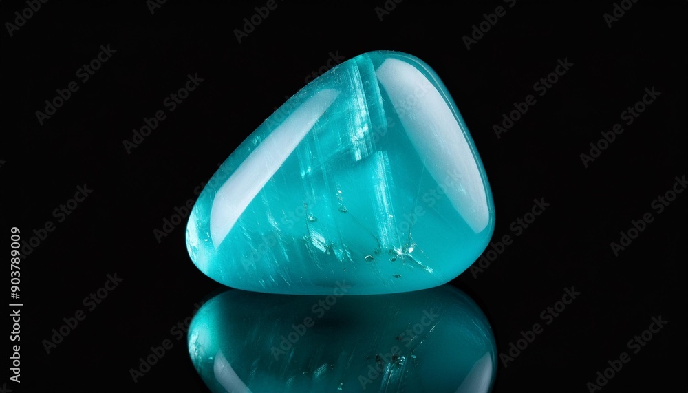 Black background, one gemstone, beautiful reflection, fantastical, stylish Generated by AI Black background, one gemstone, beautiful reflection, fantastical, stylish Generated by AI