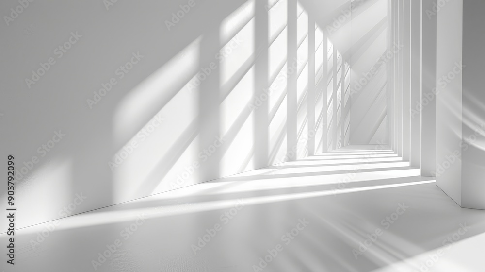 A tranquil, minimalist interior beautifully showcasing light and shadows in a spacious, clean, modern environment A tranquil, minimalist interior beautifully showcasing light and shadows in a spacious, clean, modern environment