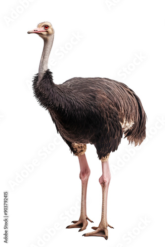 ostrich  isolated is on transparent background photo