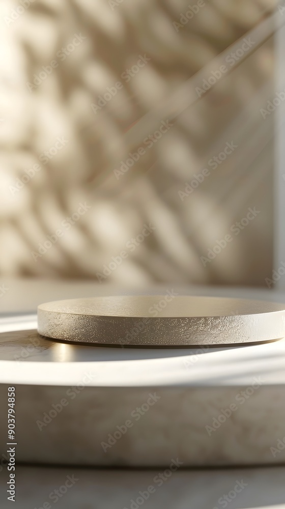 close up of a plate for product display podium close up of a plate for product display podium