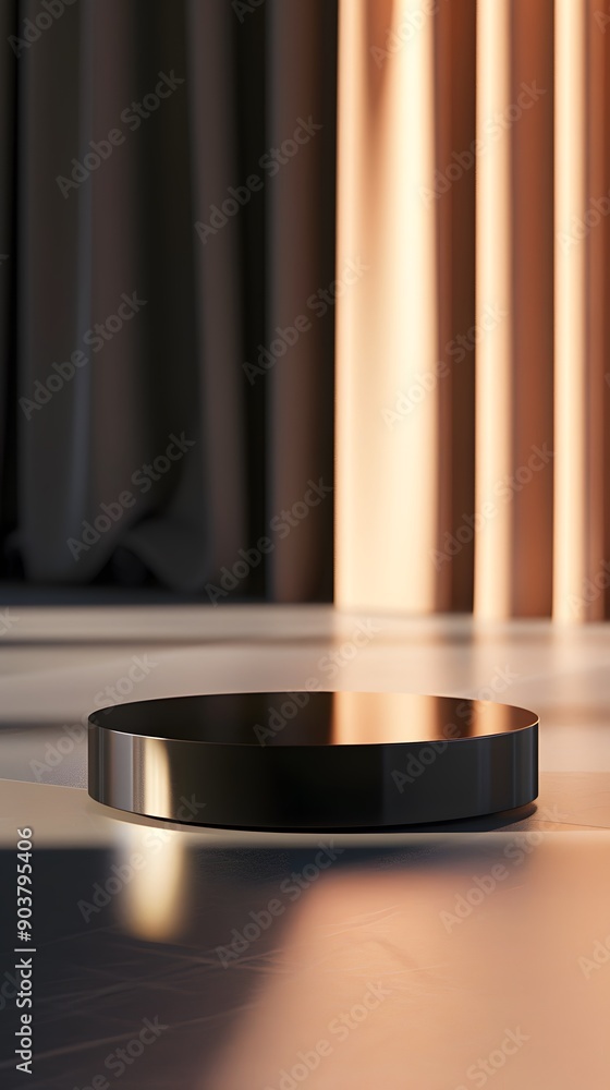 close up of a plate for product display podium