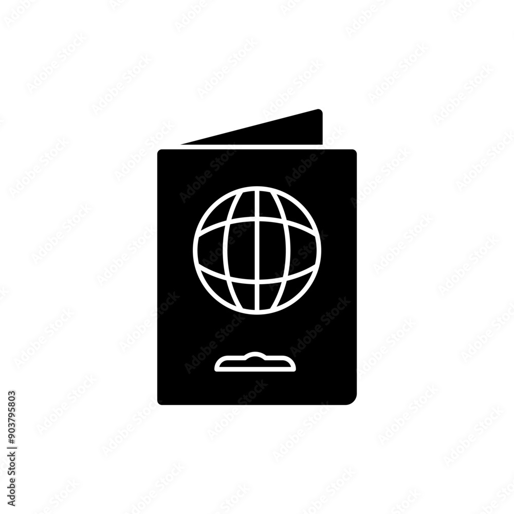 passport concept line icon. Simple element illustration. passport concept outline symbol design.