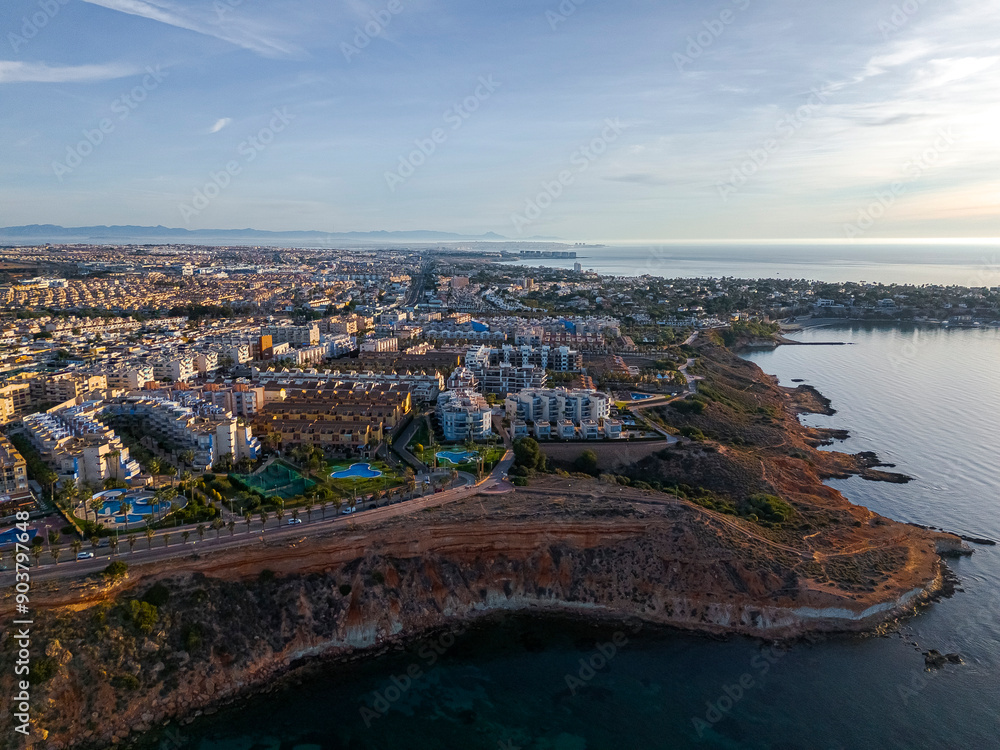 Aerial view of Campoamor in the province of Alicante, Spain Aerial view of Campoamor in the province of Alicante, Spain