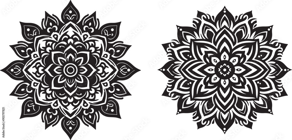 Fototapeta premium Mandala Pattern Designs, Mandala Mirage