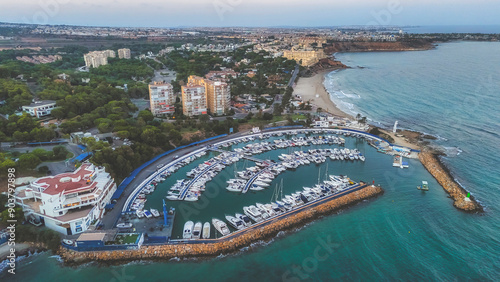 Aerial view of Campoamor in the province of Alicante, Spain photo