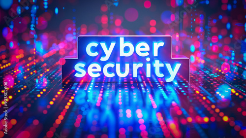 Cyber security word cloud