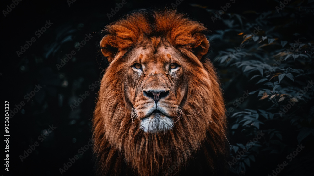 Fototapeta premium Lion front view