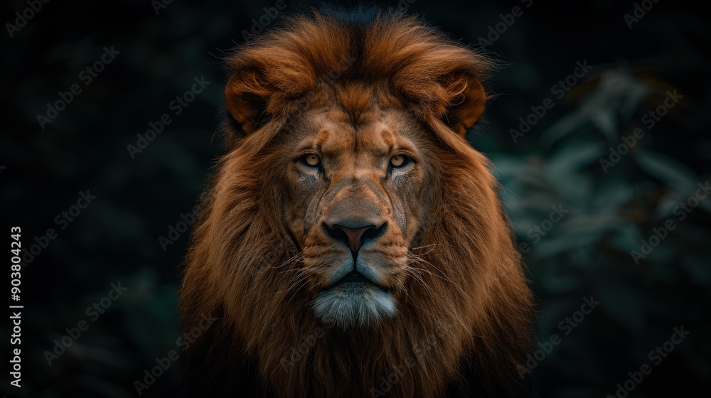 Lion front view Lion front view