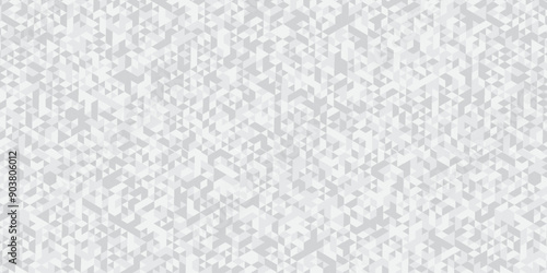 Seamless geometric pattern square shapes low polygon backdrop background. Abstract geometric wall tile and metal cube background triangle wallpaper. Gray and white polygonal background.