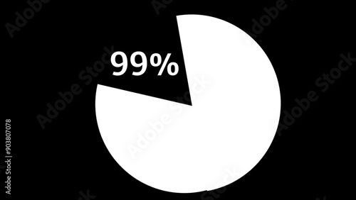 99 percentage, 99%, 99% percentage, background, business, chart, circle, circular, data, design, finance, flat, graph, graphic, icon, illustration, information, vector design 