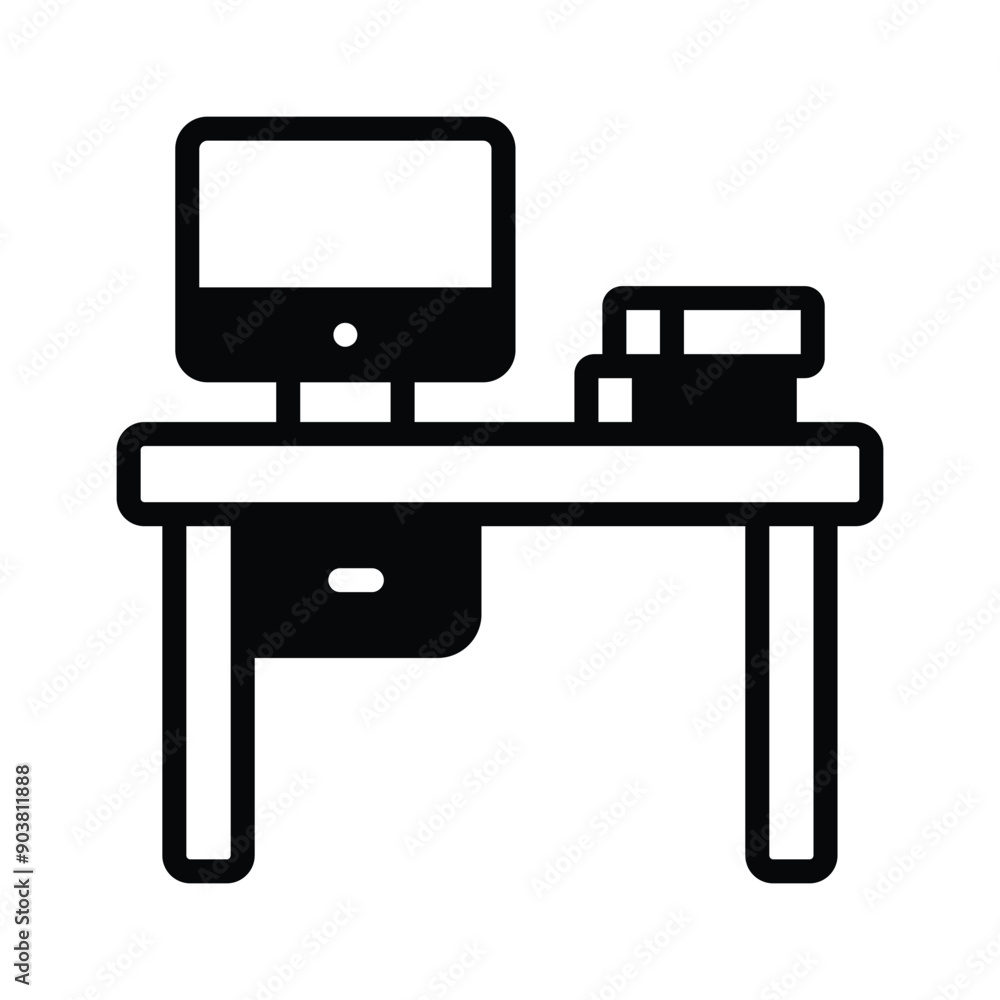 Office Furniture vector icon especially designed for ergonomic comfort and style Office Furniture vector icon especially designed for ergonomic comfort and style
