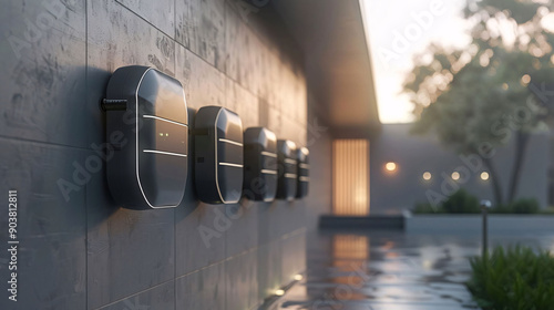 Modern Electric Car Charging Stations
