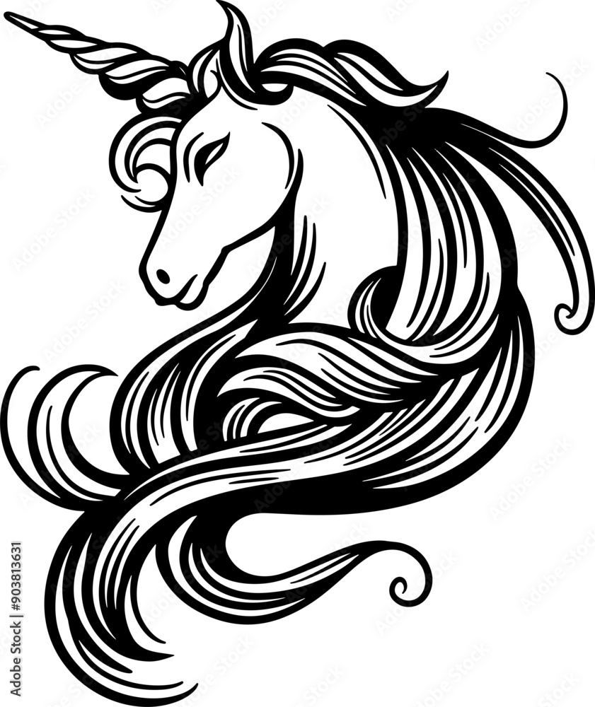 unicorn portrait unicorn portrait