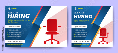 
Job vacancy templates. We are hire jobs that are used on social media content.	
