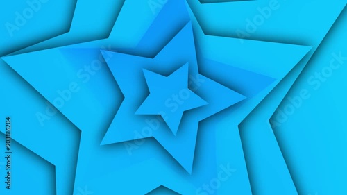 blue star background animation template