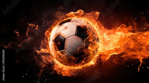 energy football on fire