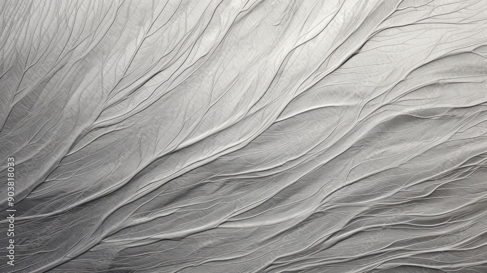 Obraz premium swirls silver leaf texture
