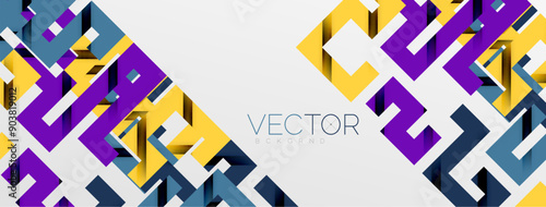 Color bend lines with shadow texture effect. Vector Illustration For Wallpaper, Banner, Background, Card, Book Illustration, landing page